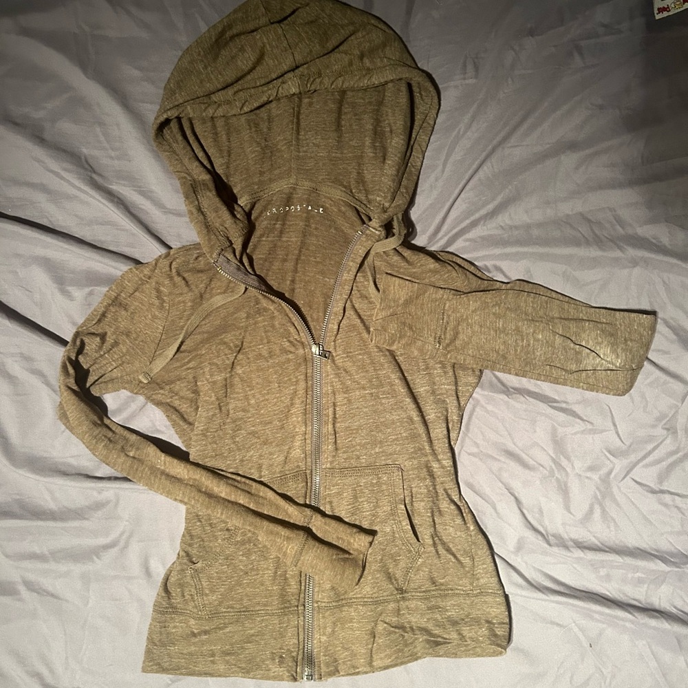 Aeropostale green zip up